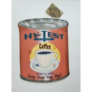 Hy-Test Brand Coffee Wholesale Inc.12 x 9 Rustic Retro Metal Signs 26136